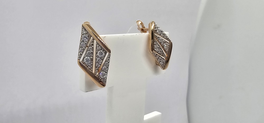 СЕРЬГИ С КАМНЯМИ (Au 585)