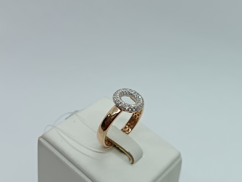 К5289 КОЛЬЦО С КАМНЯМИ (Au 585)