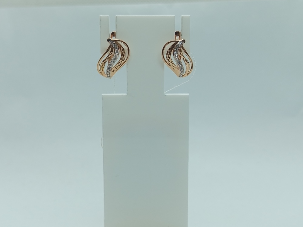 СЕРЬГИ С КАМНЯМИ (Au 585)