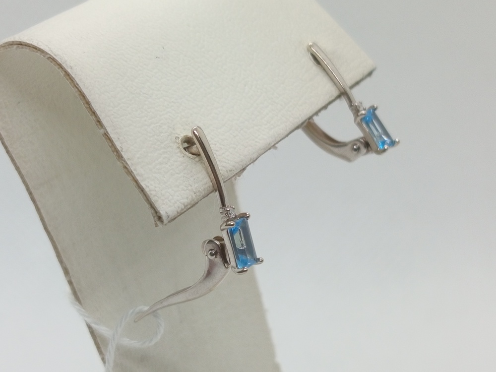 СКМИ585 СЕРЬГИ С КАМНЯМИ (Au 585)