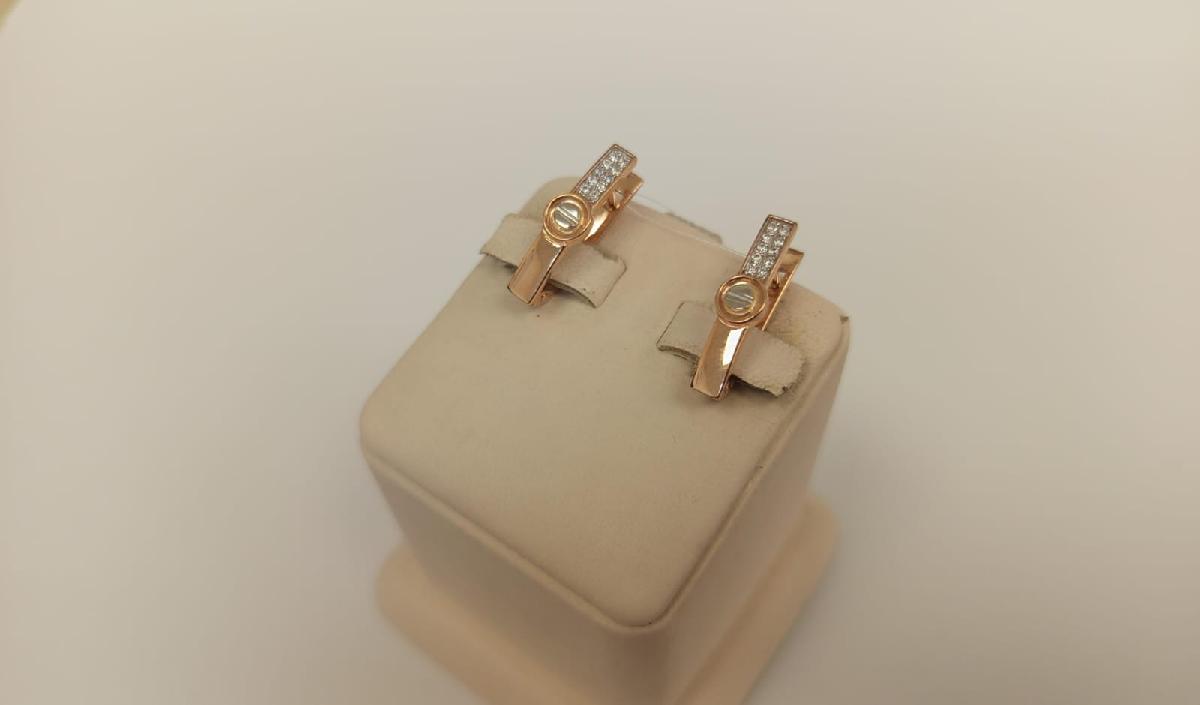 СЕРЬГИ С КАМНЯМИ (Au 585)