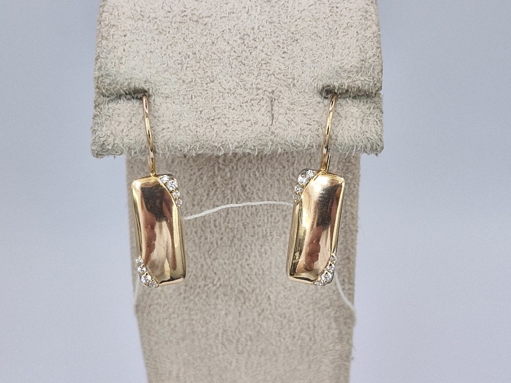 СКМИ585 СЕРЬГИ С КАМНЯМИ (Au 585)