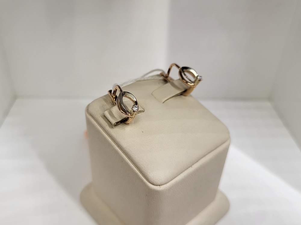 СКМ585 СЕРЬГИ С КАМНЕМ (Au 585) СКМ585 СЕРЬГИ С КАМНЕМ (Au 585)