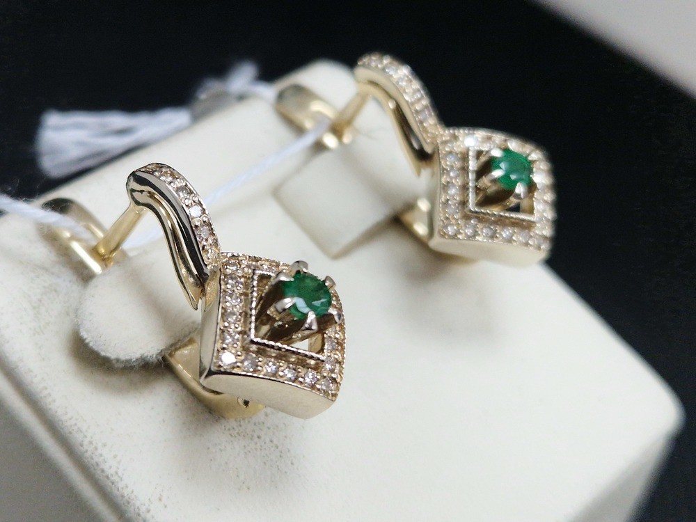 СЕРЬГИ БРИЛЛИАНТ (Au 585)