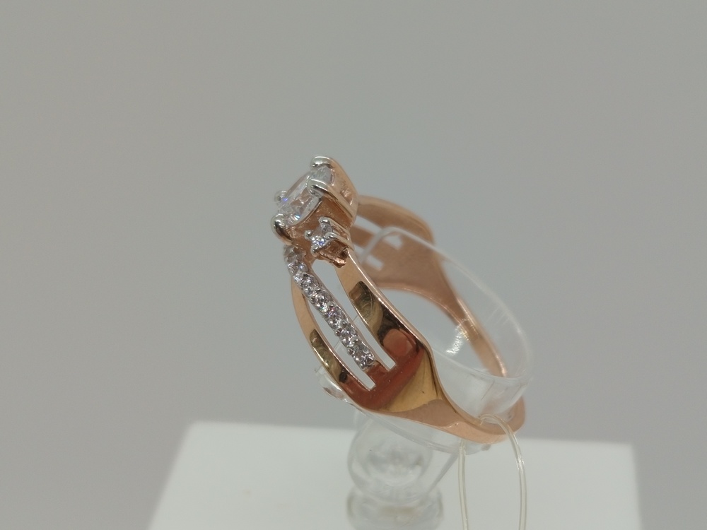 КОЛЬЦО С КАМНЯМИ (Au 585)