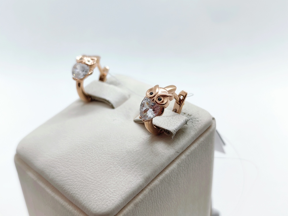 СЕРЬГИ С КАМНЯМИ (Au 585)