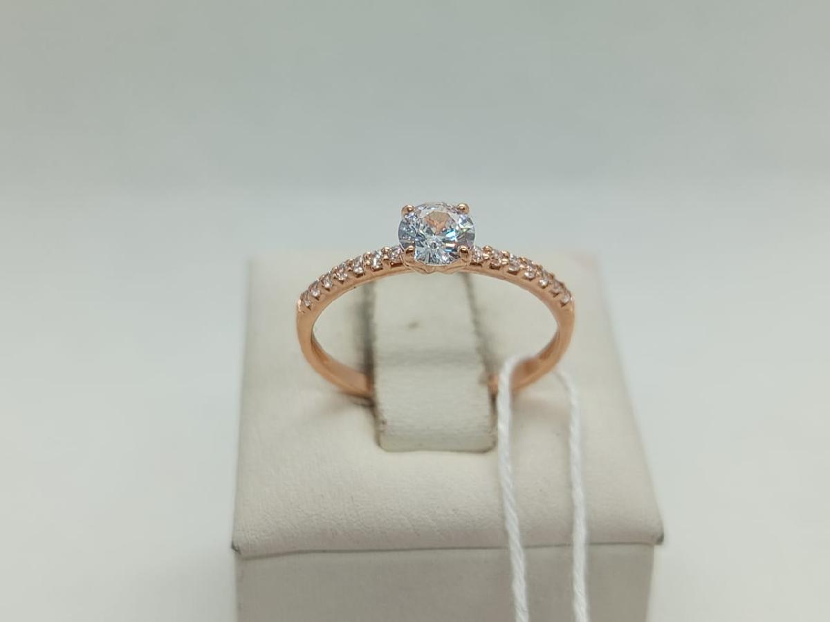 КОЛЬЦО С КАМНЯМИ (Au 585)