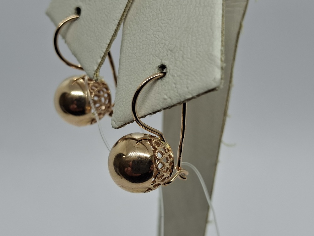 СЕРЬГИ БЕЗ КАМНЯ (Au 585)