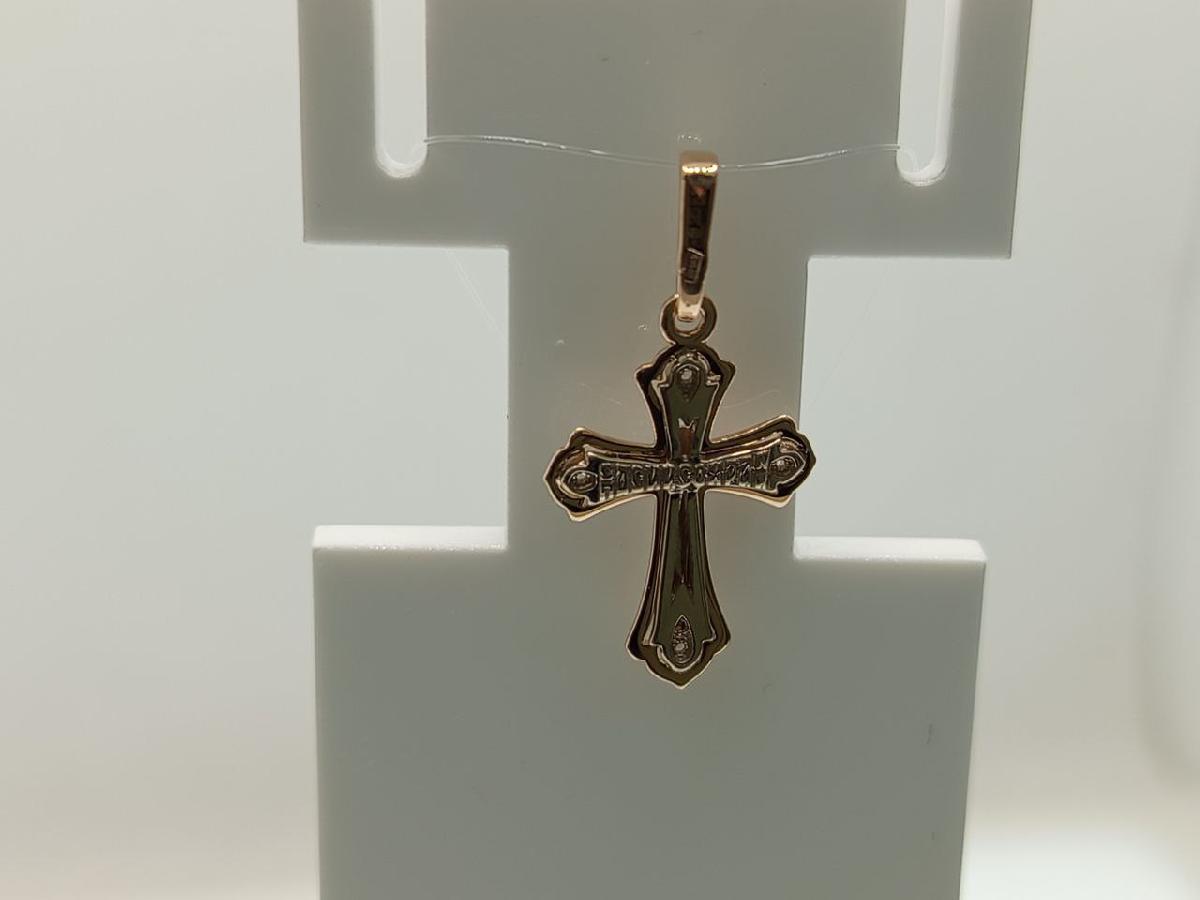 ПОДВЕСКА КРЕСТ с камнями (Au 585)