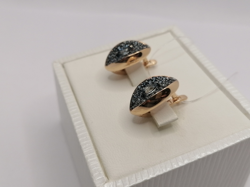 СЕРЬГИ ЛОНДОН ТОПАЗ (Au 585)