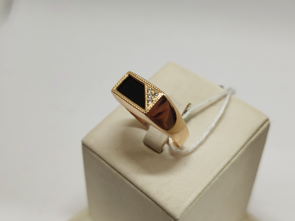 ПЕЧАТКА С КАМНЯМИ (Au 585)