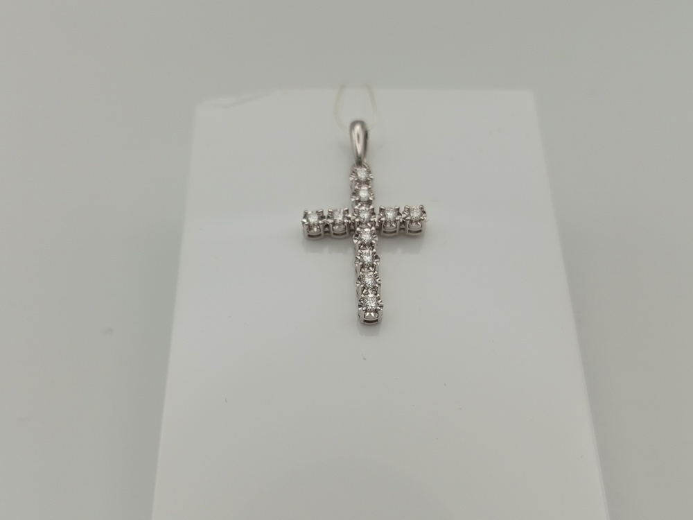 ПОДВЕСКА КРЕСТ Бриллиант (Au 585)
