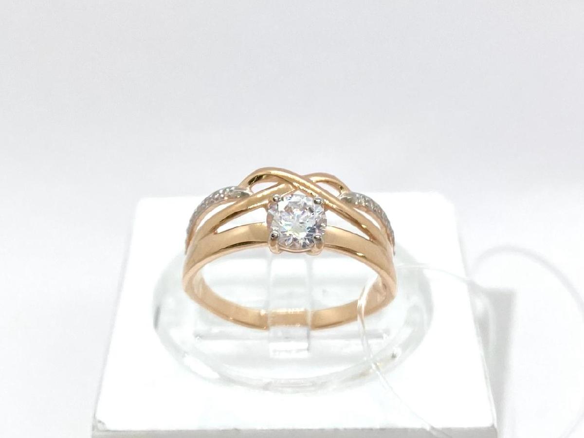 КОЛЬЦО С КАМНЯМИ (Au 585)