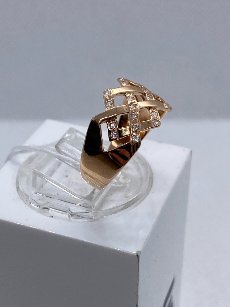 КОЛКМИ585 КОЛЬЦО С КАМНЯМИ (Au 585)