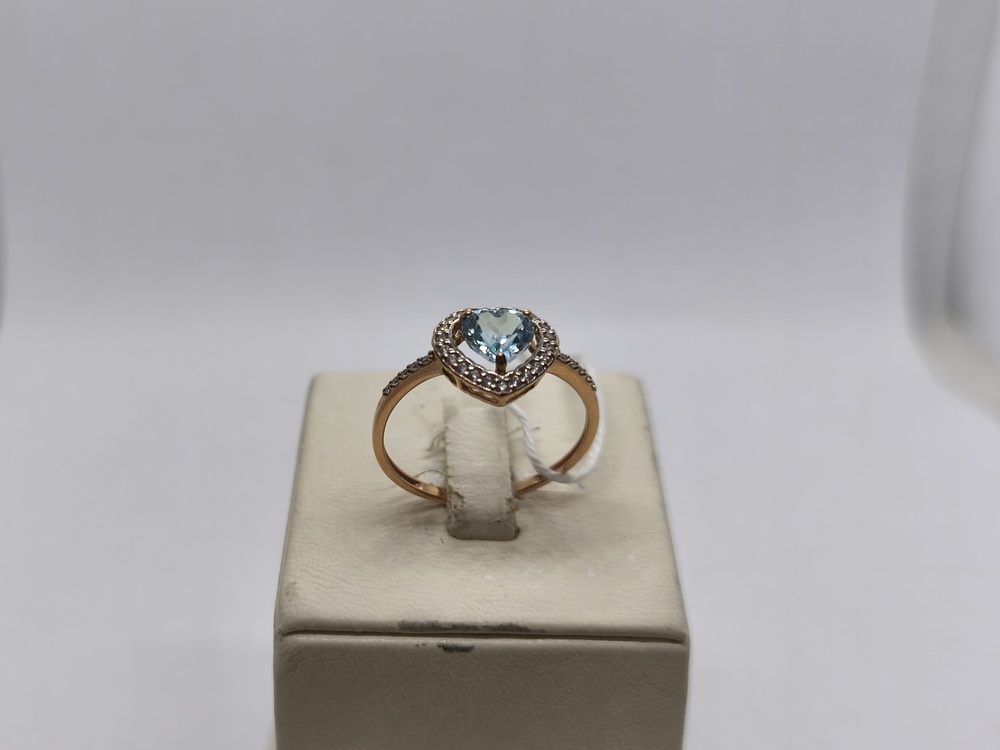 КОЛКМИ375 КОЛЬЦО С КАМНЯМИ (Au 375)