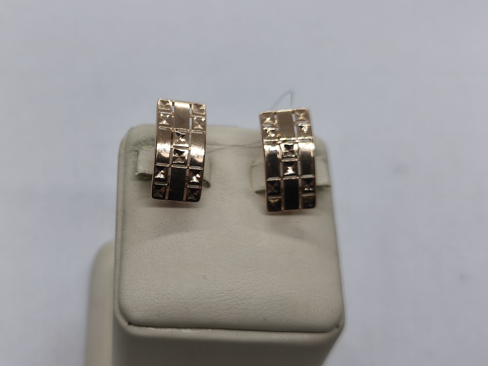 СЕРЬГИ БЕЗ КАМНЯ (Au 585)