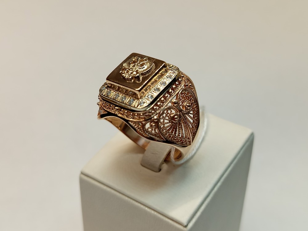 ПЕЧКМИ585 ПЕЧАТКА С КАМНЯМИ (Au 585)