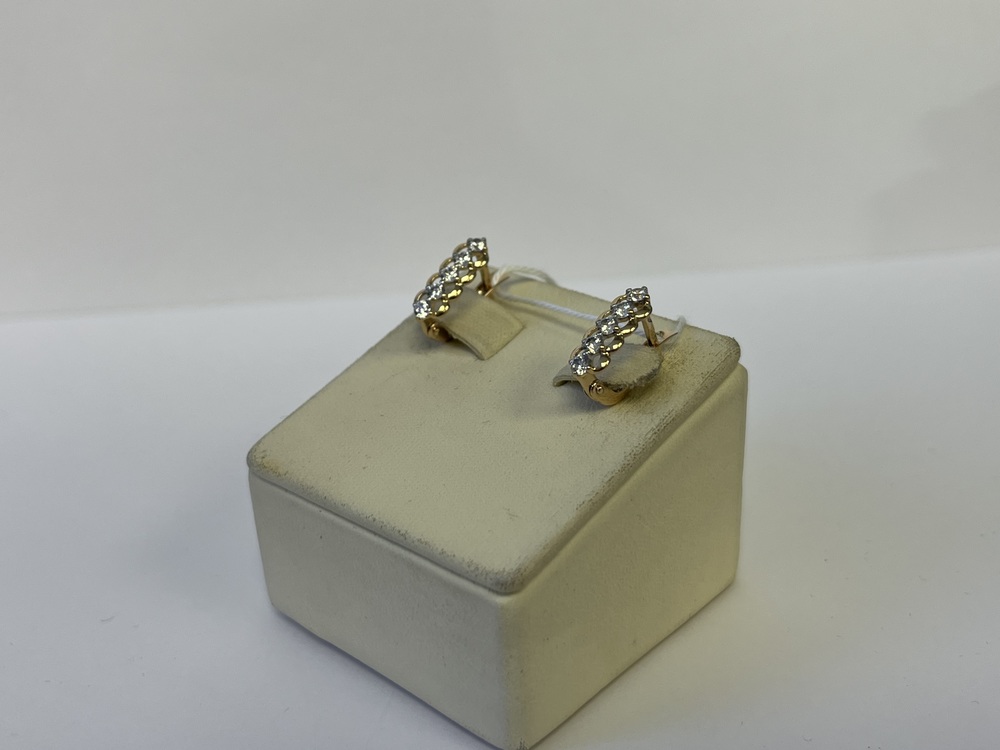 СКМИ585 СЕРЬГИ С КАМНЯМИ (Au 585)