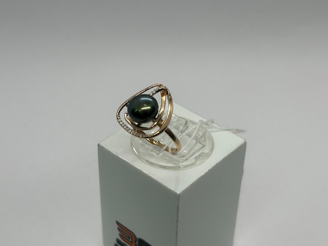 КОЛЬЦО С КАМНЯМИ (Au 585)