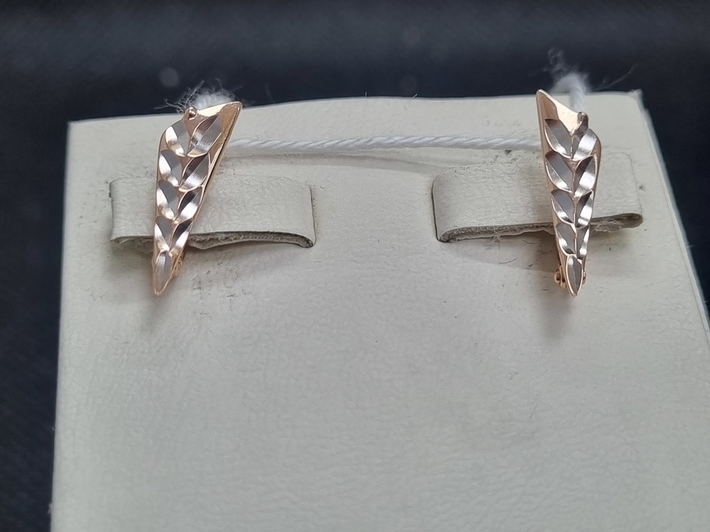 СЕРЬГИ БЕЗ КАМНЯ (Au 585)