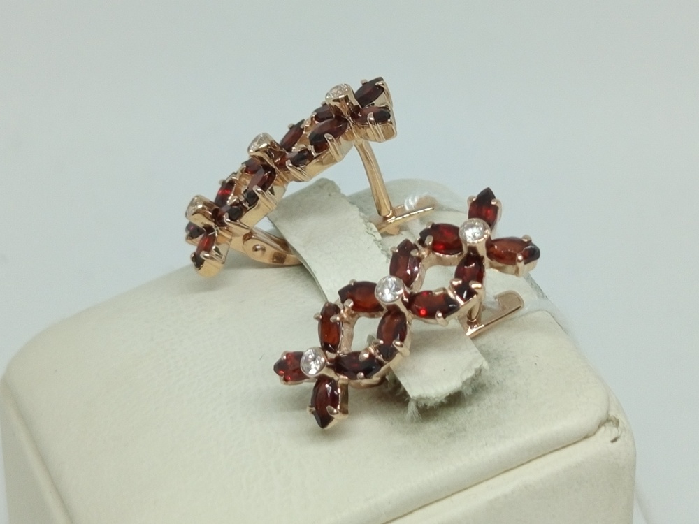 СЕРЬГИ С КАМНЯМИ (Au 585)