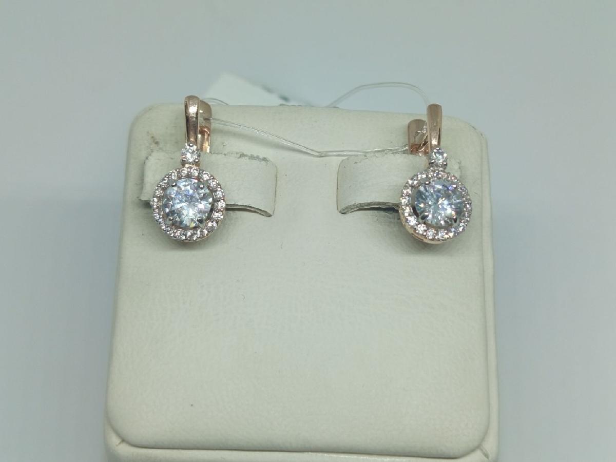 СЕРЬГИ С КАМНЯМИ (Au 585)