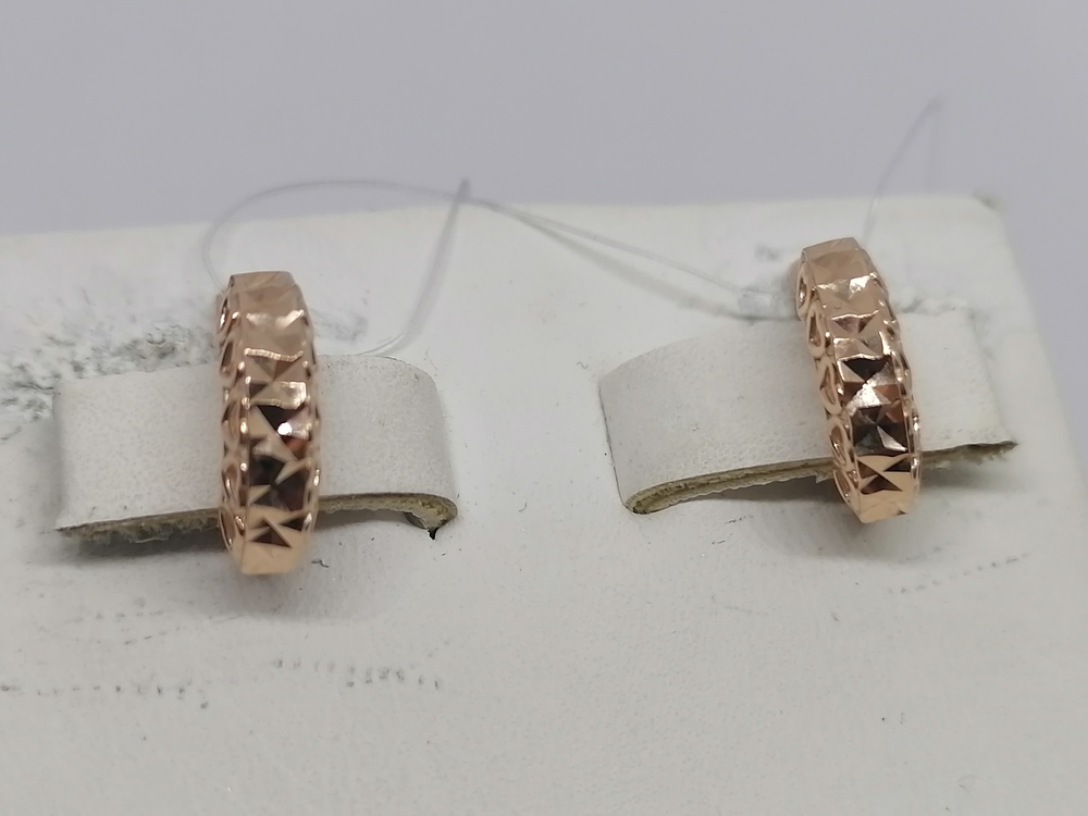 СЕРЬГИ БЕЗ КАМНЯ (Au 585)