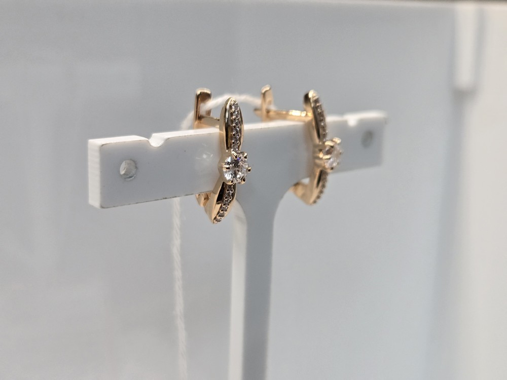 СЕРЬГИ С КАМНЯМИ (Au 585)