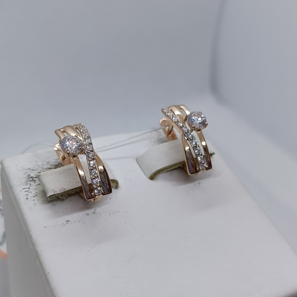 СЕРЬГИ С КАМНЯМИ (Au 585)