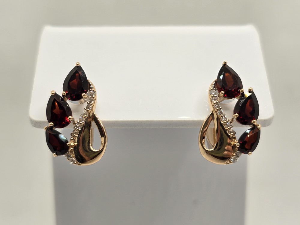 СКМИ585 СЕРЬГИ С КАМНЯМИ (Au 585)