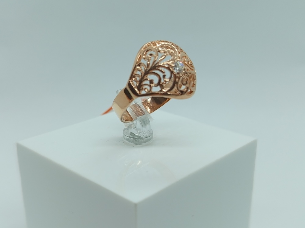 КОЛКМ585 КОЛЬЦО С КАМНЕМ (Au 585)