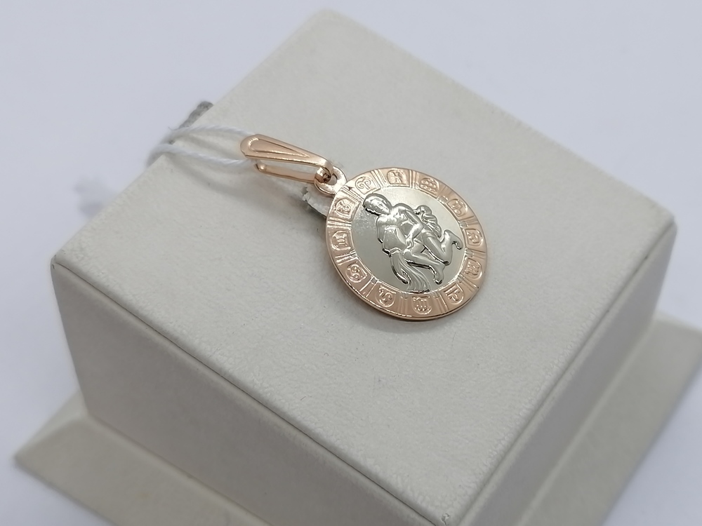 ПОДВЕСКА ЗНАК ЗОДИАКА ВОДОЛЕЙ Au 585