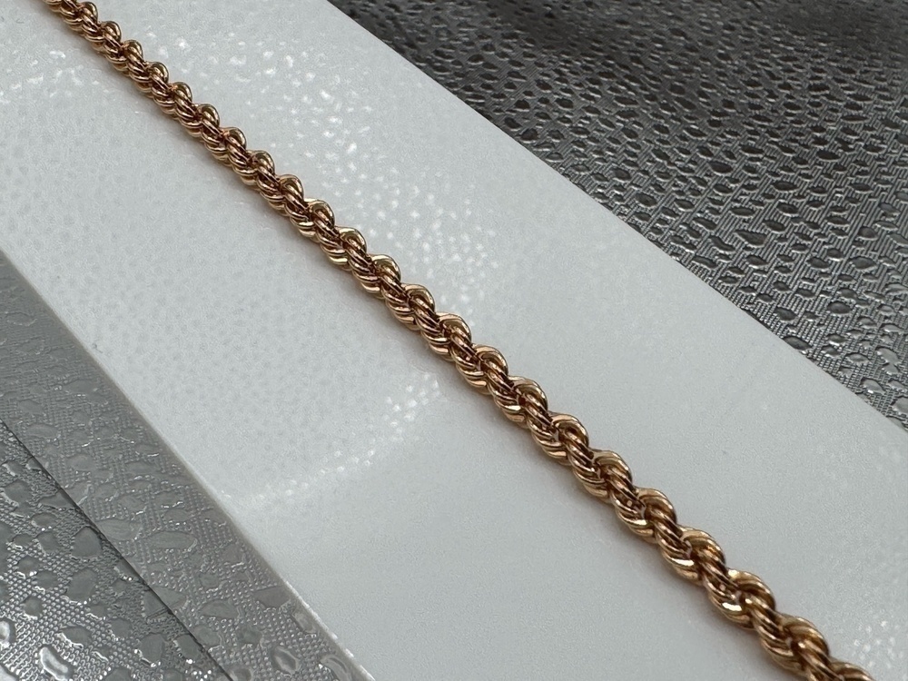 БРАСЛЕТ ПУСТОТЕЛЫЙ Веревка (Au 585)