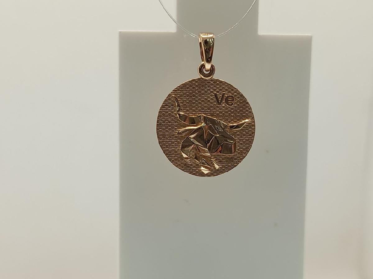 ПОДВЕСКА ЗНАК ЗОДИАКА ТЕЛЕЦ (Au 585)