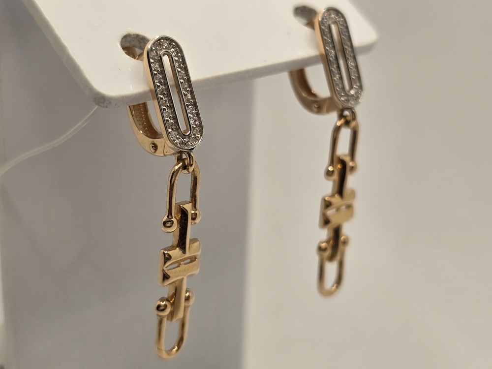 СЕРЬГИ С КАМНЯМИ (Au 585)