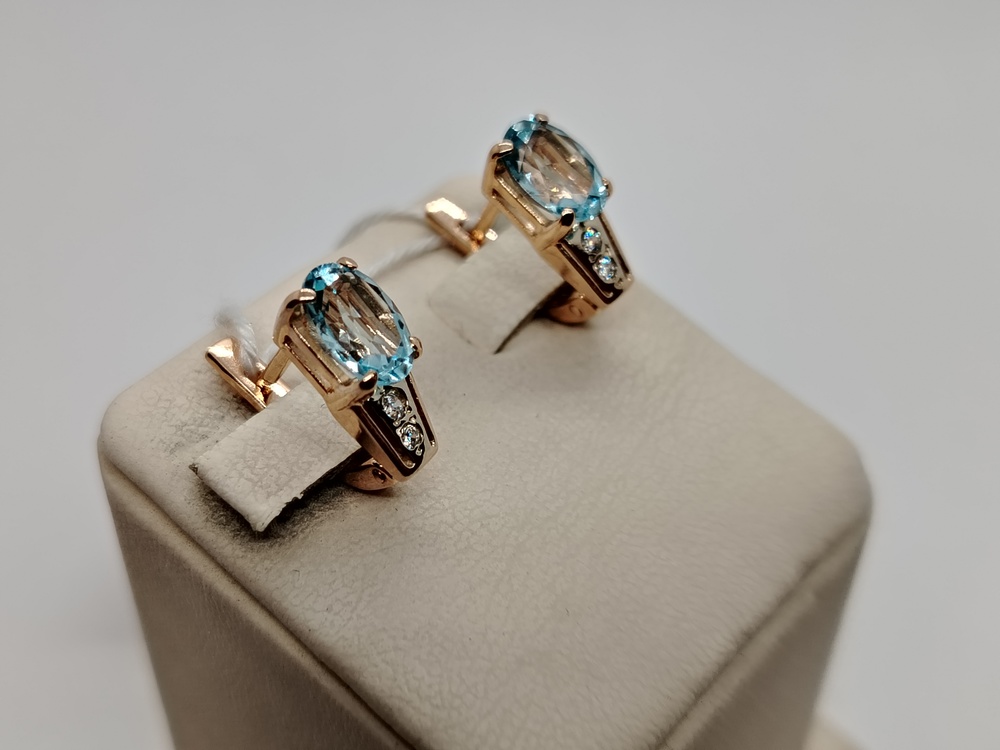 СЕРЬГИ С КАМНЯМИ (Au 585)