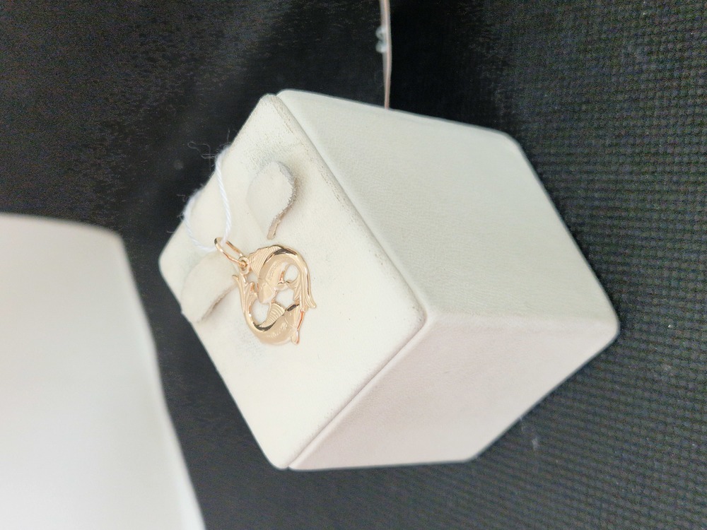 ПОДВЕСКА ЗНАК ЗОДИАКА РЫБЫ Au 585