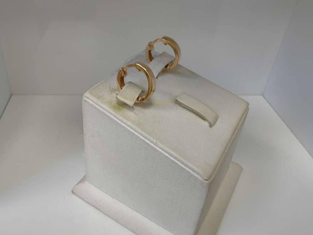 СЕРЬГИ БЕЗ КАМНЯ (Au 585)