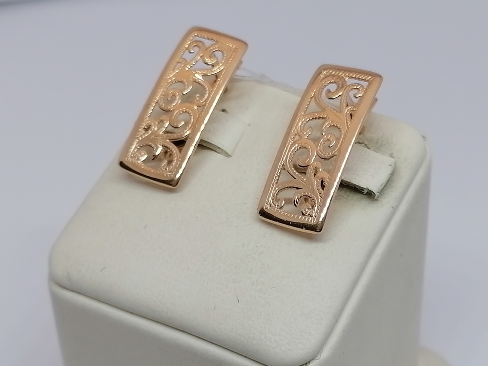 СЕРЬГИ БЕЗ КАМНЯ (Au 585)