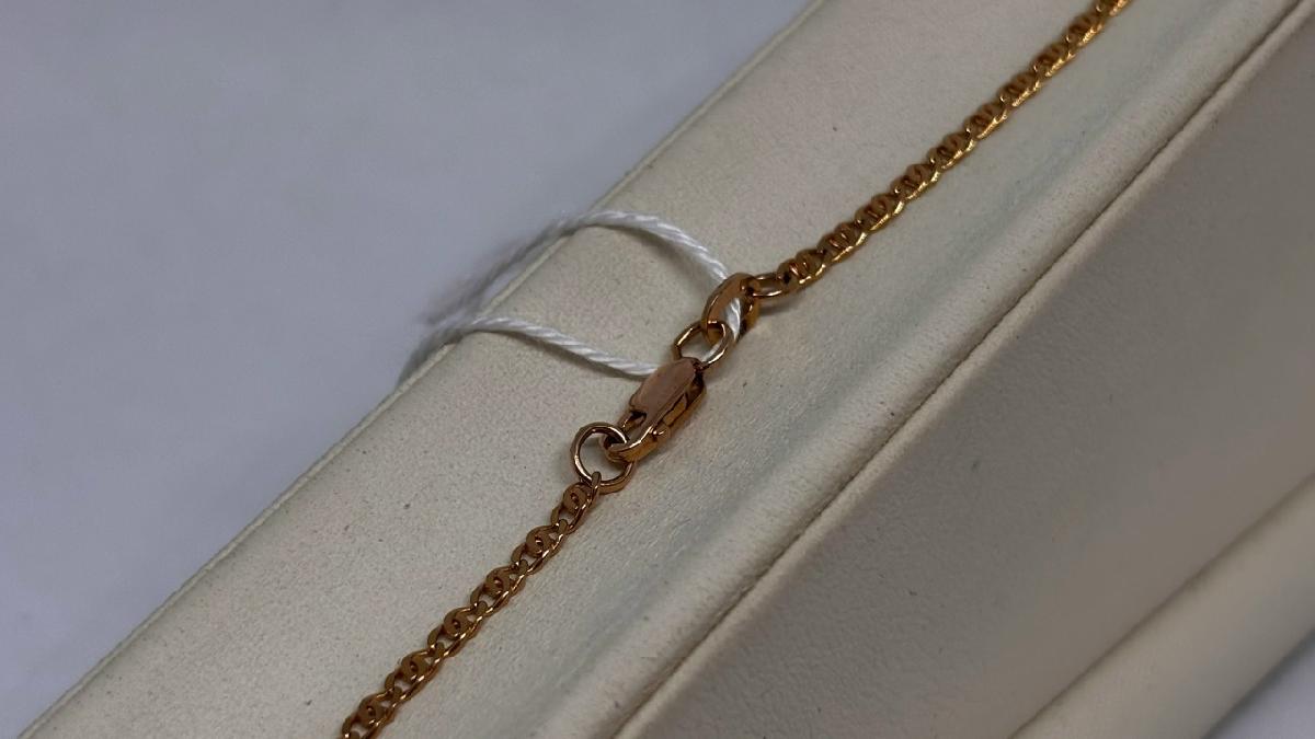 ЦЕПЬ ПОЛНОВЕСНАЯ Птичий глаз(глаз пантеры) (Au 585)