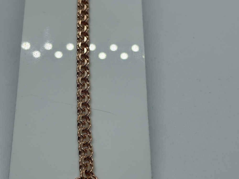 БРАСЛЕТ ПУСТОТЕЛЫЙ Бисмарк (Au 585)