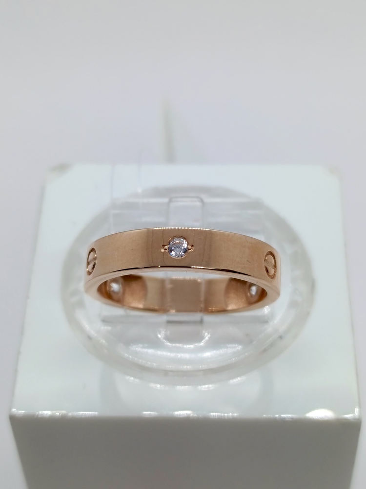 КОЛЬЦО С КАМНЯМИ (Au 585)