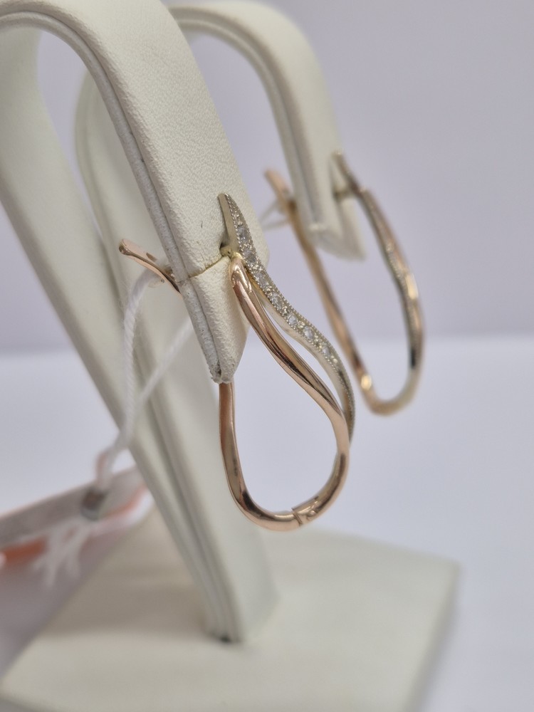 СКМИ585 СЕРЬГИ С КАМНЯМИ (Au 585)