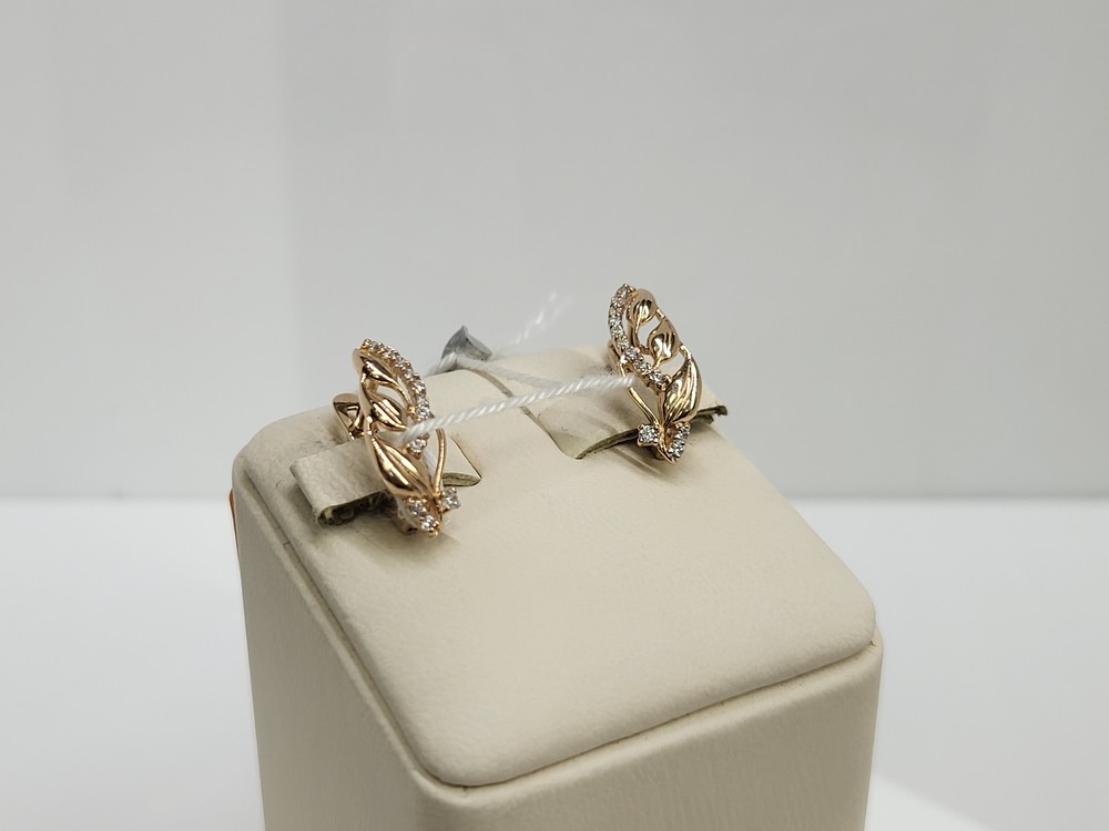 СКМИ585 СЕРЬГИ С КАМНЯМИ (Au 585)