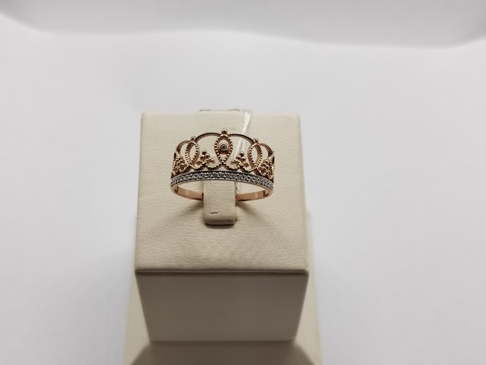 КОЛКМИ585 КОЛЬЦО С КАМНЯМИ (Au 585)