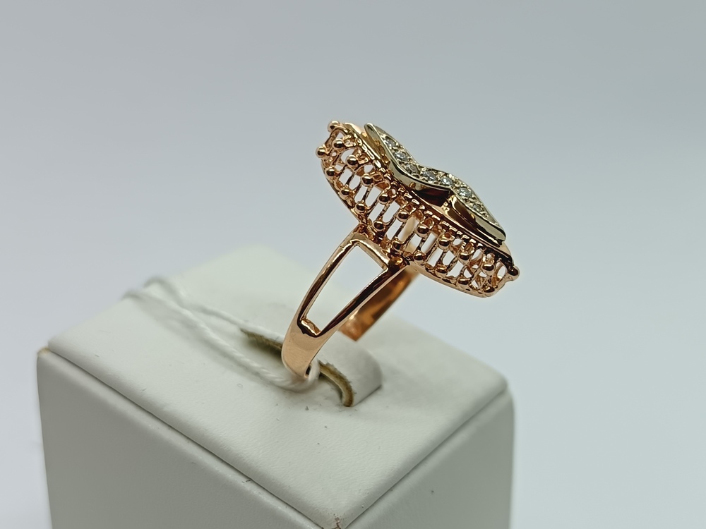 КОЛКМИ585 КОЛЬЦО С КАМНЯМИ (Au 585)