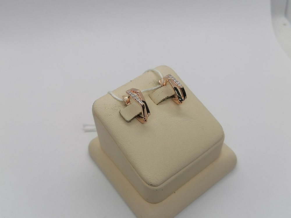 СКМИ585 СЕРЬГИ С КАМНЯМИ (Au 585)