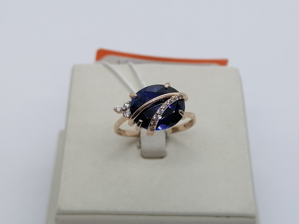 КОЛКМИ585 КОЛЬЦО С КАМНЯМИ (Au 585)