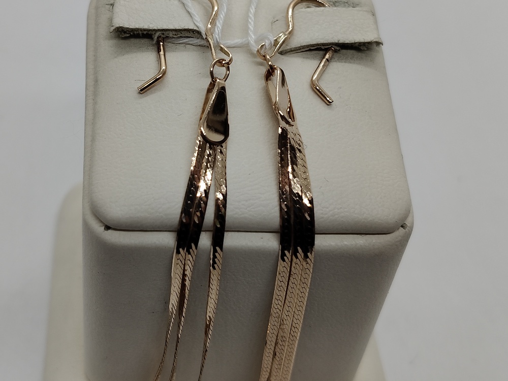 СЕРЬГИ БЕЗ КАМНЯ (Au 585)