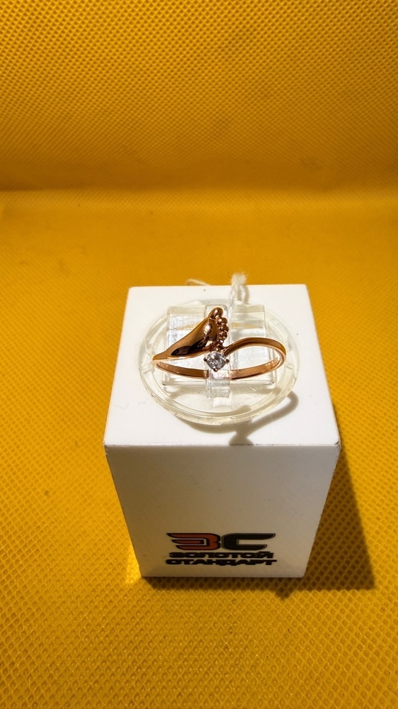 КОЛКМ585 КОЛЬЦО С КАМНЕМ (Au 585)